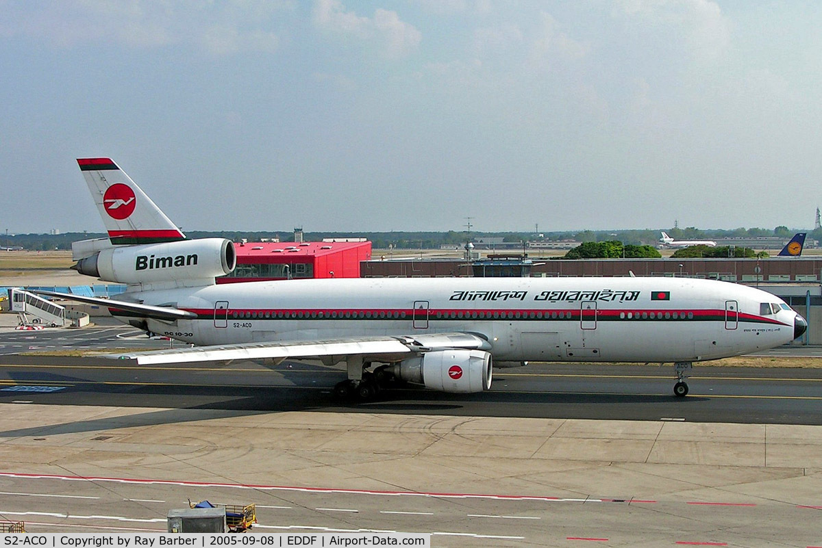 S2-ACO, 1978 McDonnell Douglas DC-10-30 C/N 46993, McDonnell-Douglas DC-10-30 [46993] (Biman Bangladesh Airlines) Frankfurt~D 08/09/2005