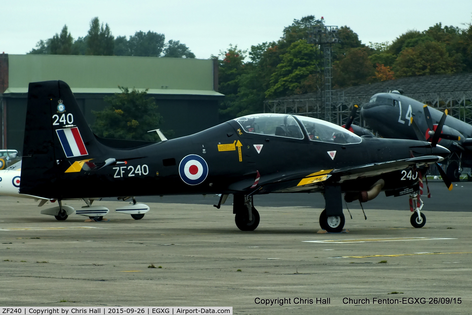 ZF240, 1990 Short S-312 Tucano T1 C/N S043/T40, at the Yorkshire Airshow