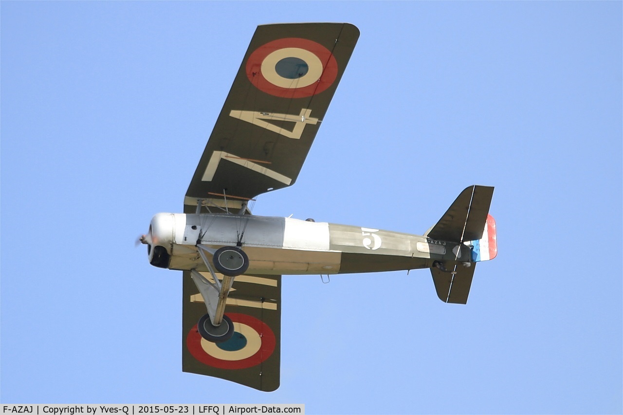 F-AZAJ, 1927 Morane-Saulnier MS-138EP-2 C/N 3220/138, Morane-Saulnier MS-138EP-2, On display, La Ferté-Alais Airfield (LFFQ) Air show 2015