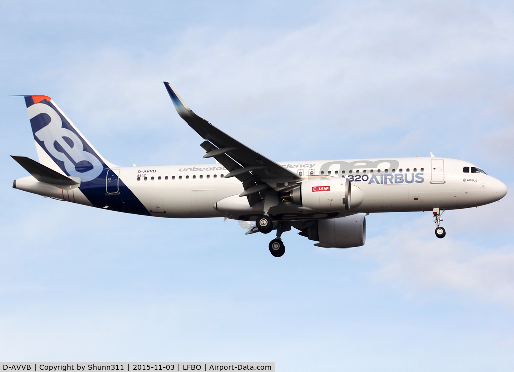 D-AVVB, 2015 Airbus A320-251NEO C/N 6642, C/n 6642 - Third A320NEO prototype but second with LEAP engines