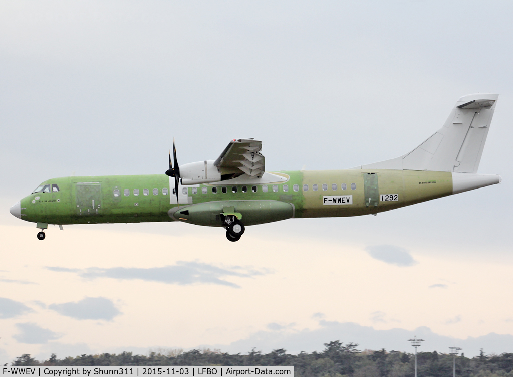 F-WWEV, 2015 ATR 72-600 C/N 1292, C/n 1292 - For AZUL Linhas Aereas