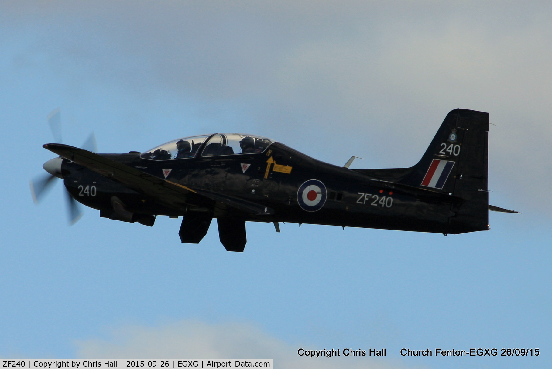 ZF240, 1990 Short S-312 Tucano T1 C/N S043/T40, at the Yorkshire Airshow