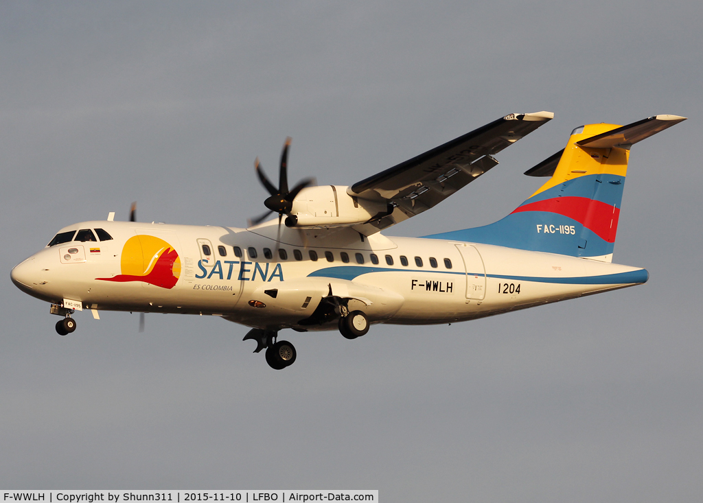 F-WWLH, 2015 ATR 42-600 C/N 1204, C/n 1204 - To be HK-5128 / FAC-1195 but stored as OY-YBP @ BLL