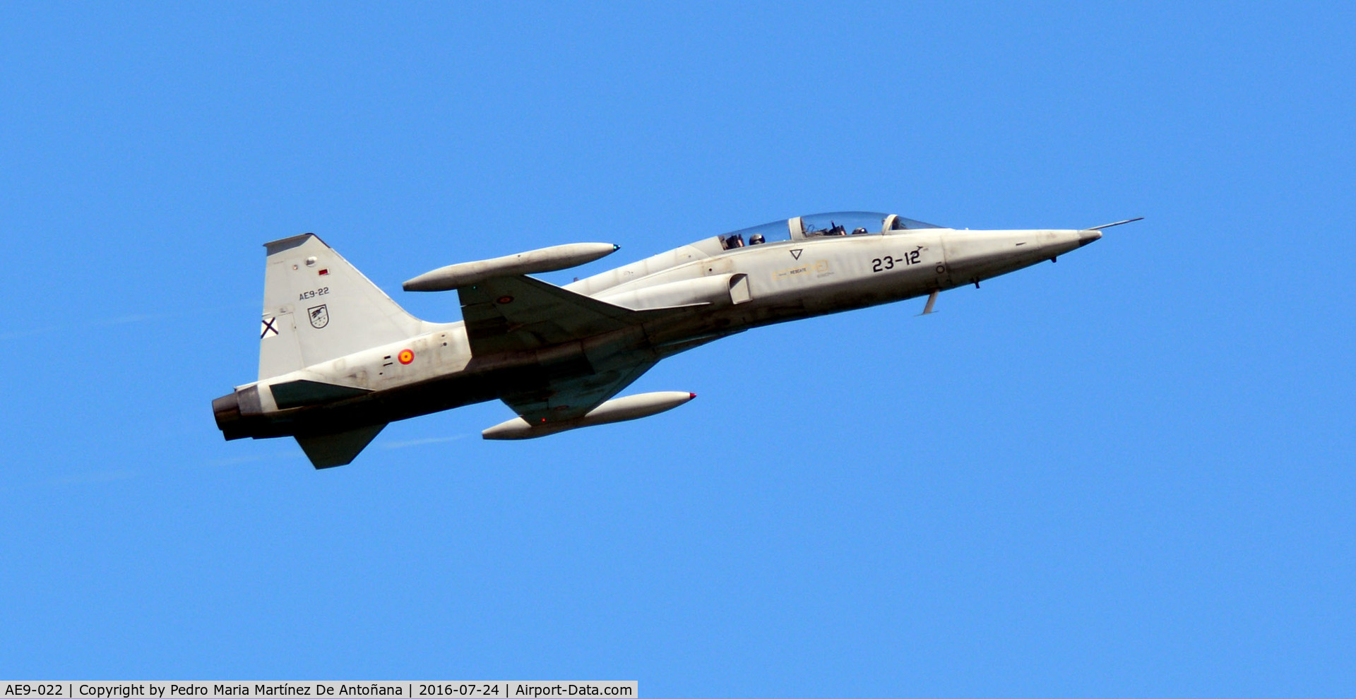 AE9-022, Northrop (CASA) SF-5B(M) Freedom Fighter C/N 2022, Gijón - España