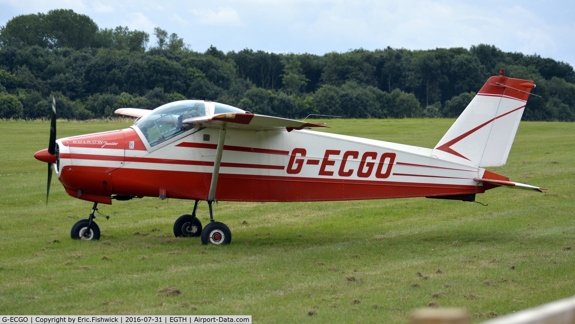 G-ECGO, 1966 Bolkow Bo-208C Junior C/N 599, 1. G-ECGO visiting Old Warden Airfield.