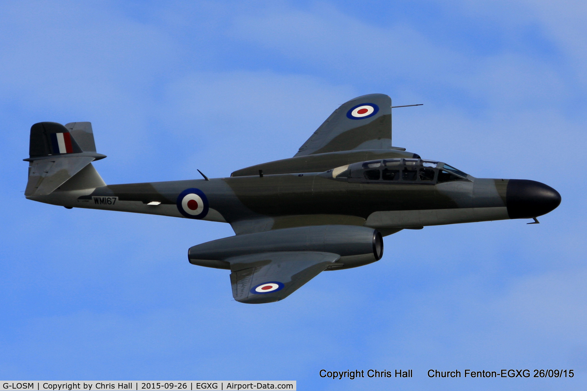 G-LOSM, 1952 Gloster Meteor NF.11 C/N S4/U/2342, at the Yorkshire Airshow