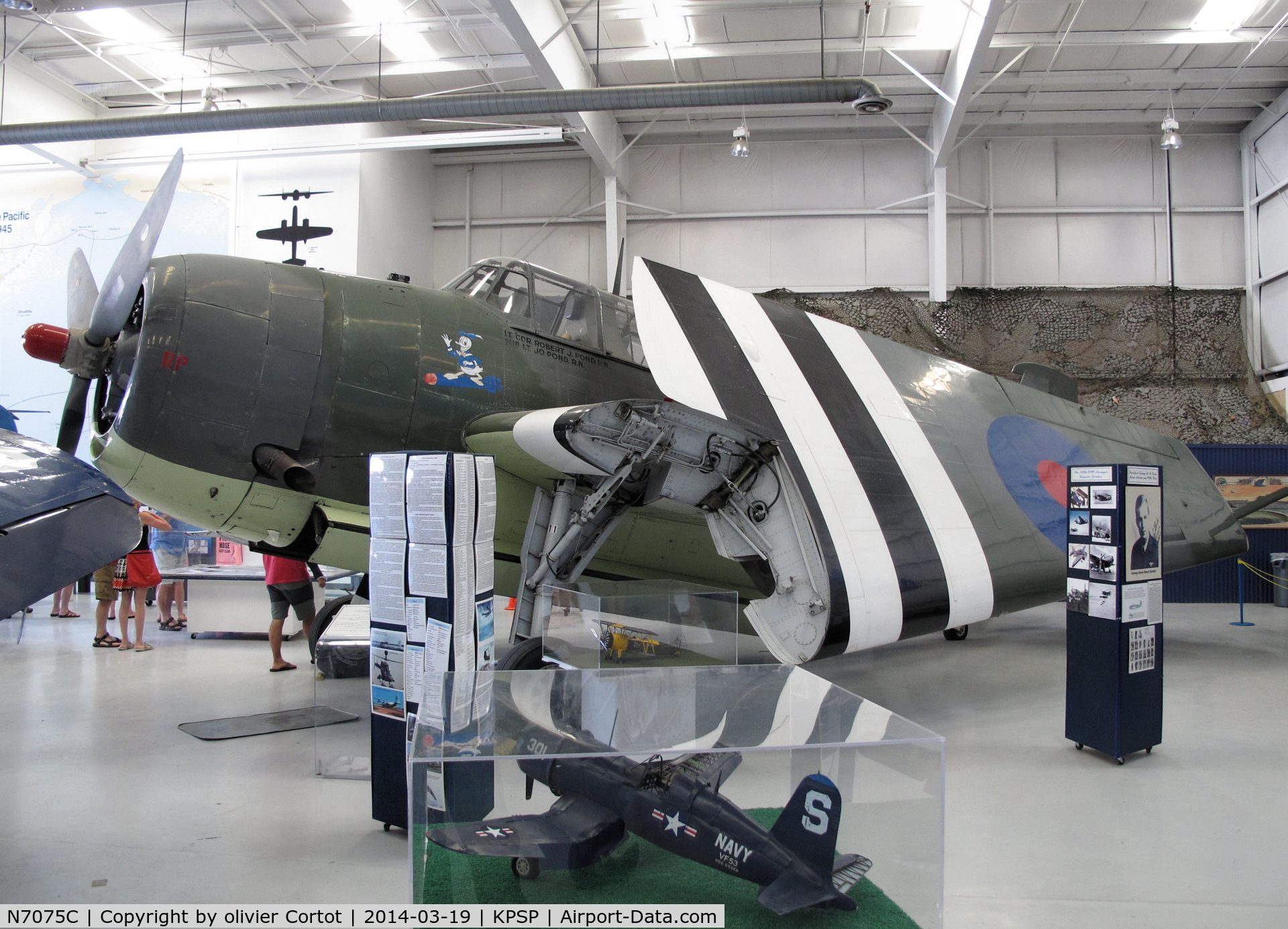 N7075C, 1945 Grumman TBM-3E Avenger C/N 53785, Palm springs air museum