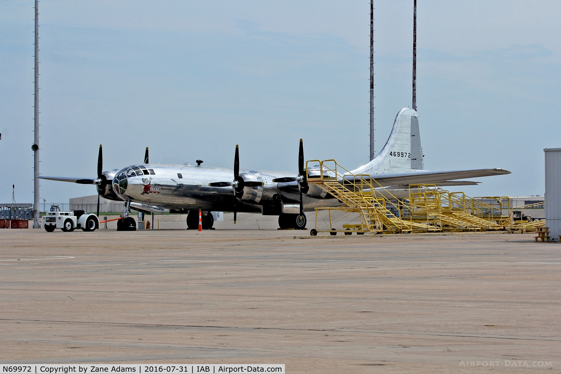 N69972, 1944 Boeing TB-29 (B-29-70-BW) Superfortress C/N 10804, Doc...on the ramp at McConnell AFB....ready to fly again.