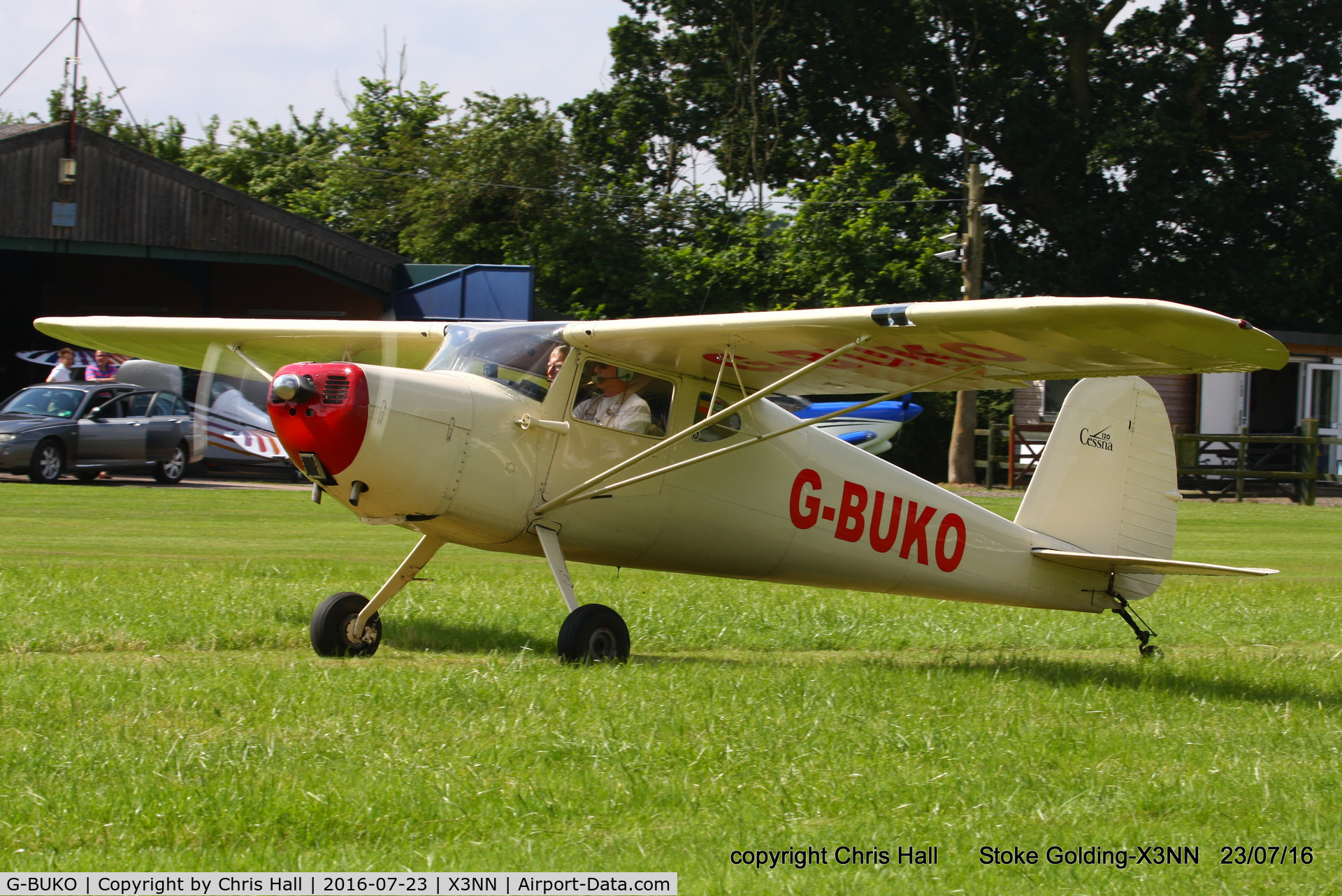 G-BUKO, 1947 Cessna 120 C/N 13089, Stoke Golding Stakeout 2016