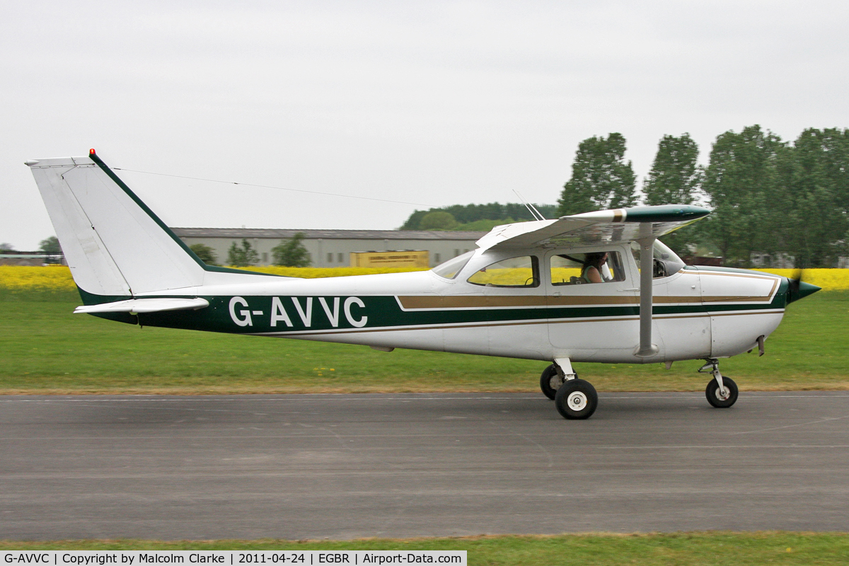 G-AVVC, 1967 Reims F172H Skyhawk C/N 0443, Reims F172H at Breighton Airfield, UK in April 2011.