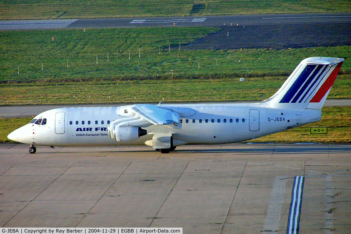 G-JEBA, 1990 British Aerospace BAe.146-300 C/N E3181, BAe 146-300 [E3181] (British European/ Flybe) Birmingham Int'l~G 29/11/2004