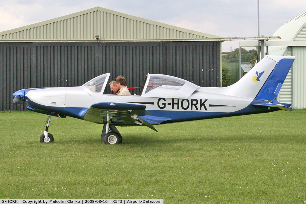 G-HORK, 2007 Alpi Aviation Pioneer 300 Hawk C/N PFA 330A-14741, Alpi Aviation Pioneer 300 Hawk, Fishburn Airfield, August 2008.