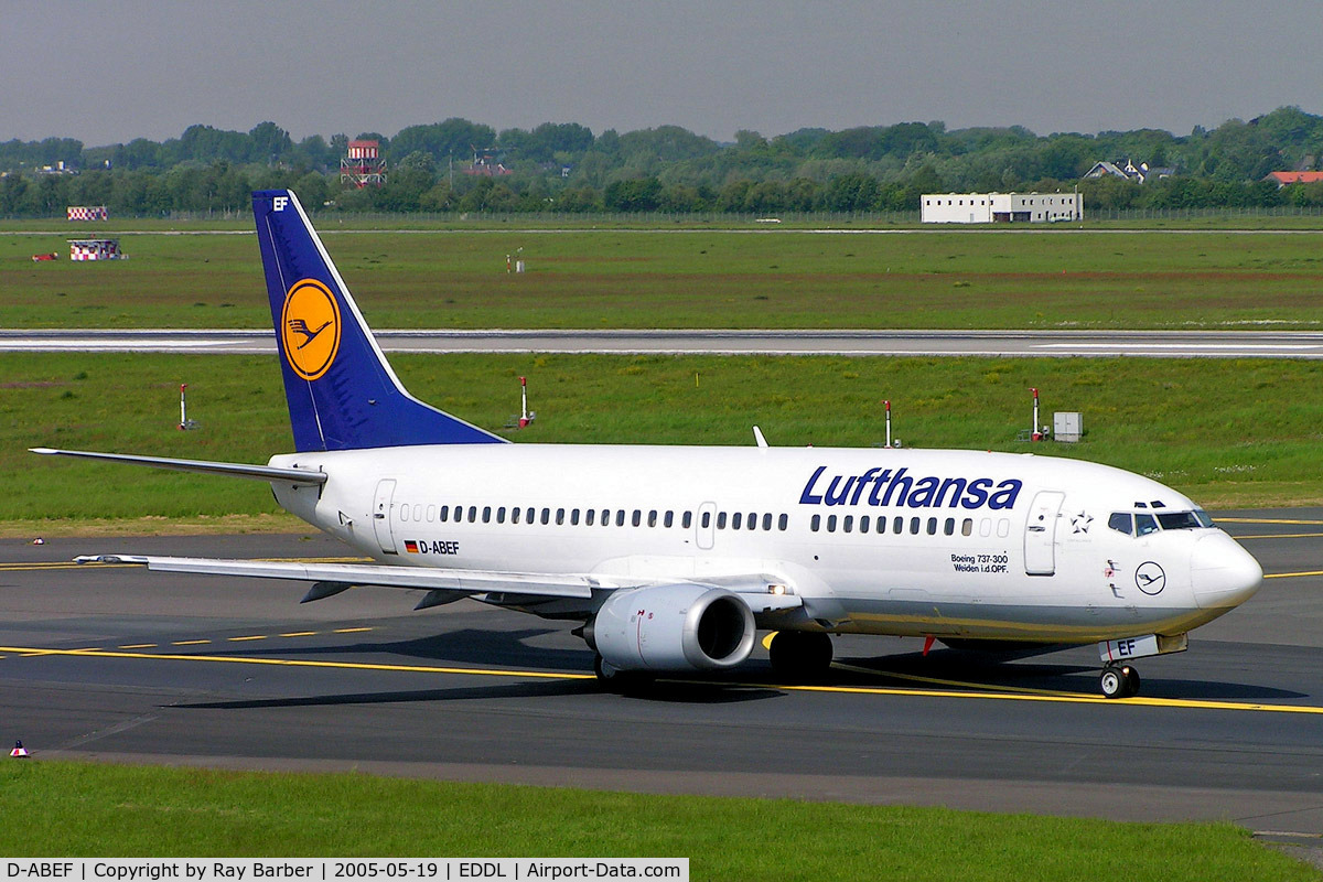 D-ABEF, 1991 Boeing 737-330 C/N 25217, Boeing 737-330 [25217] (Lufthansa) Dusseldorf~D 19/05/2005