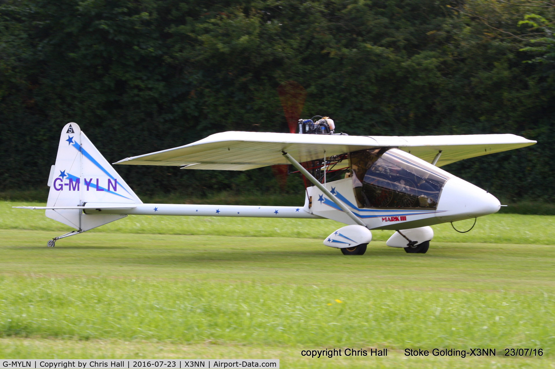 G-MYLN, 1994 Kolb Twinstar Mk III C/N PFA 205-12430, Stoke Golding Stakeout 2016