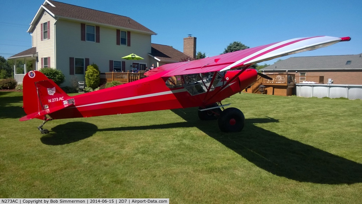 N273AC, Carlson Anders J CARLSON CUB C/N 101, Father's Day fly in at Beach City, Ohio