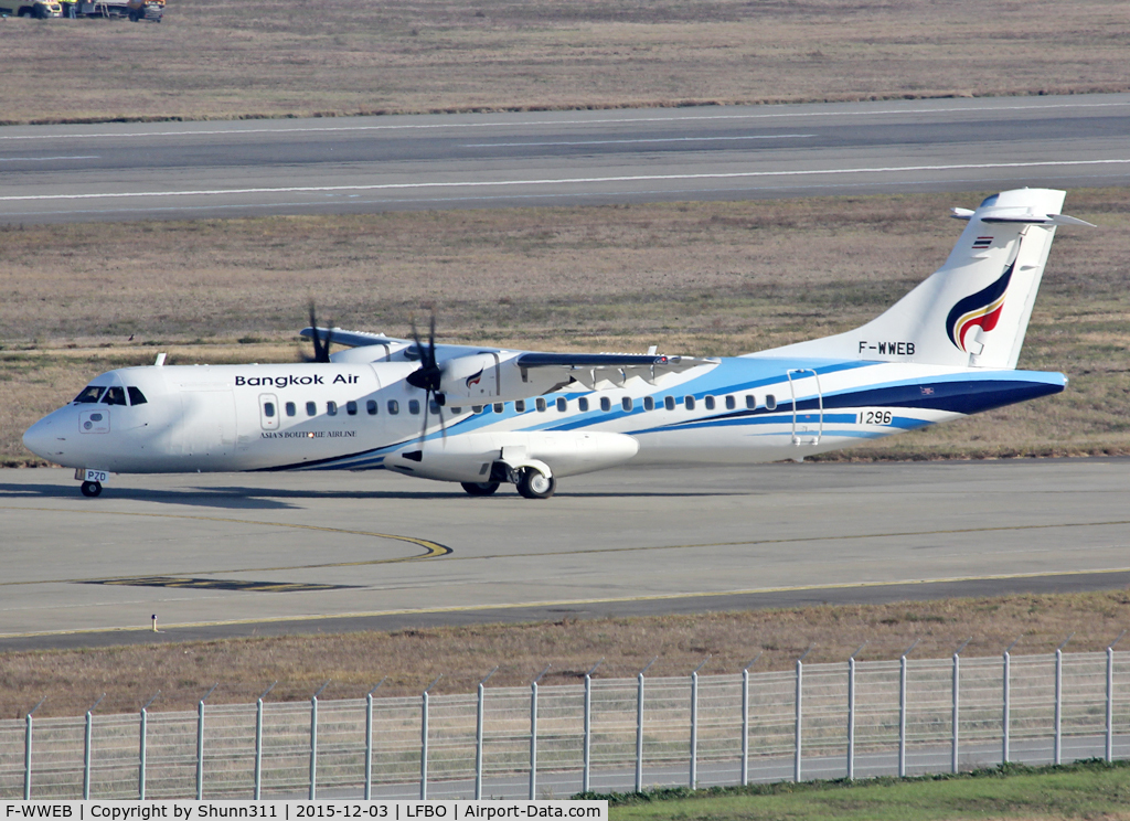 F-WWEB, 2015 ATR 72-600 (72-212A) C/N 1296, C/n 1296 - To be HS-PZD