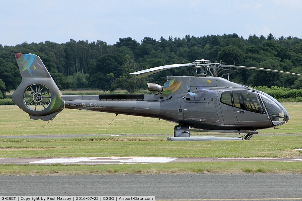 G-ESET, 2009 Eurocopter EC-130B-4 (AS-350B-4) C/N 4817, Visitor to EGBO. EX:-EC-LBX