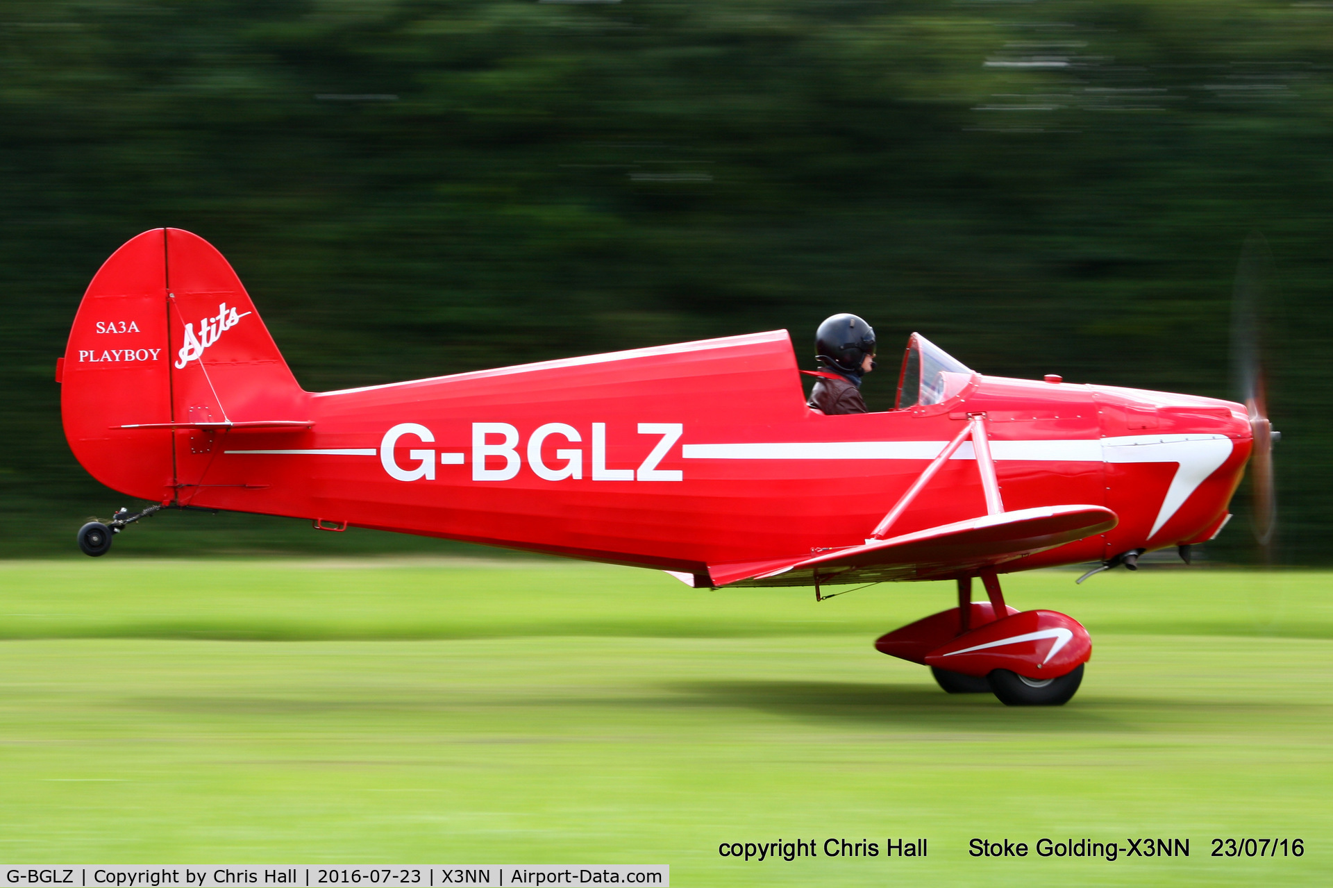 G-BGLZ, 1973 Stits SA-3A Playboy C/N 71-100, Stoke Golding Stakeout 2016