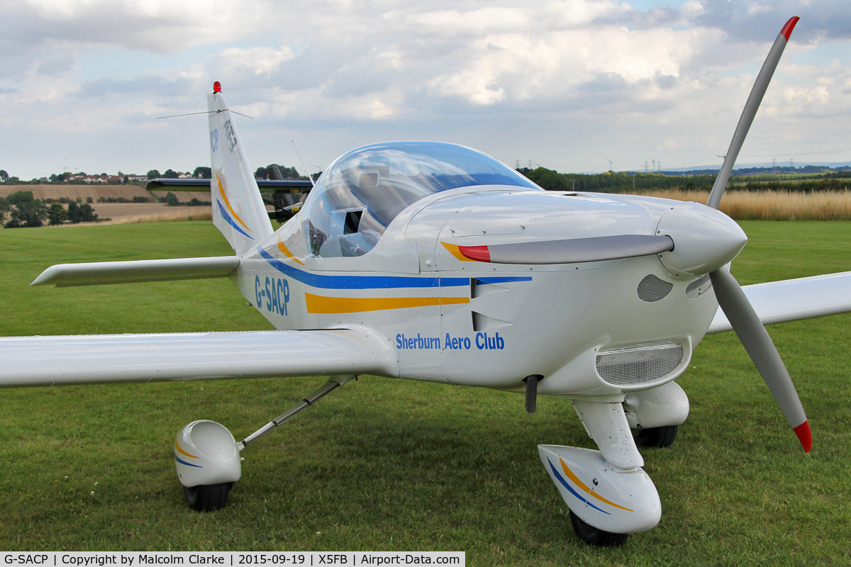 G-SACP, 2013 Aero AT-3 R100 C/N AT3-062, Aero AT-3 R100 at Fishburn Airfield, September 19th 2015.