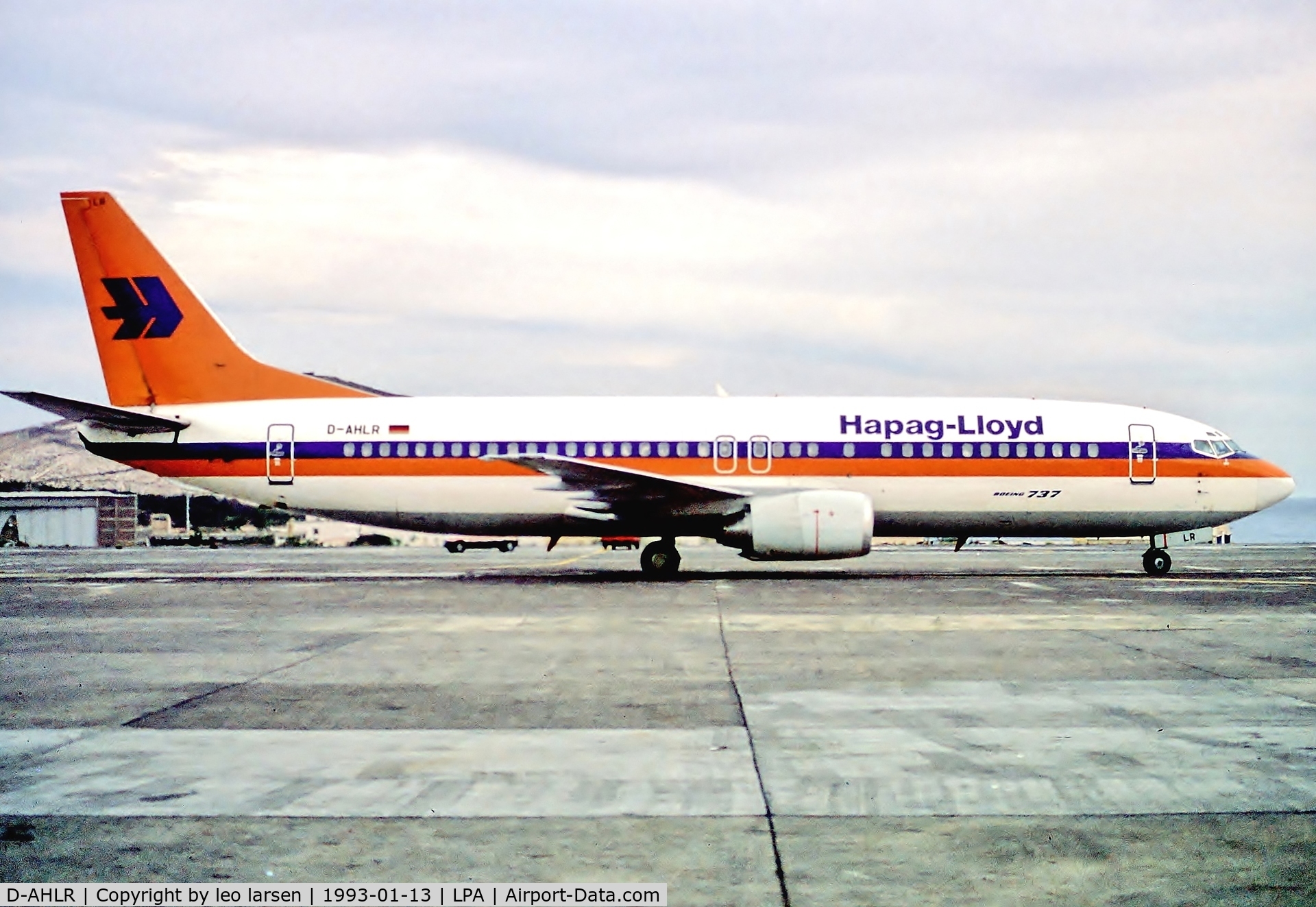 D-AHLR, 1990 Boeing 737-4K5 C/N 24901, Las Palmas 13.1.93