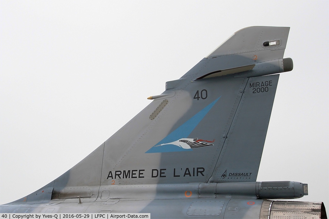 40, Dassault Mirage 2000-5F C/N 40, Dassault Mirage 2000-5F, Close view ot tail, Creil Air Base 110 (LFPC-CSF) Open day 2016