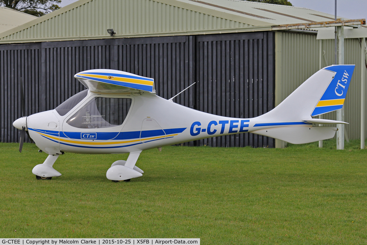 G-CTEE, 2007 Flight Design CTSW C/N 8269, Flight Design CTSW, Fishburn Airfield, October 25th 2015.