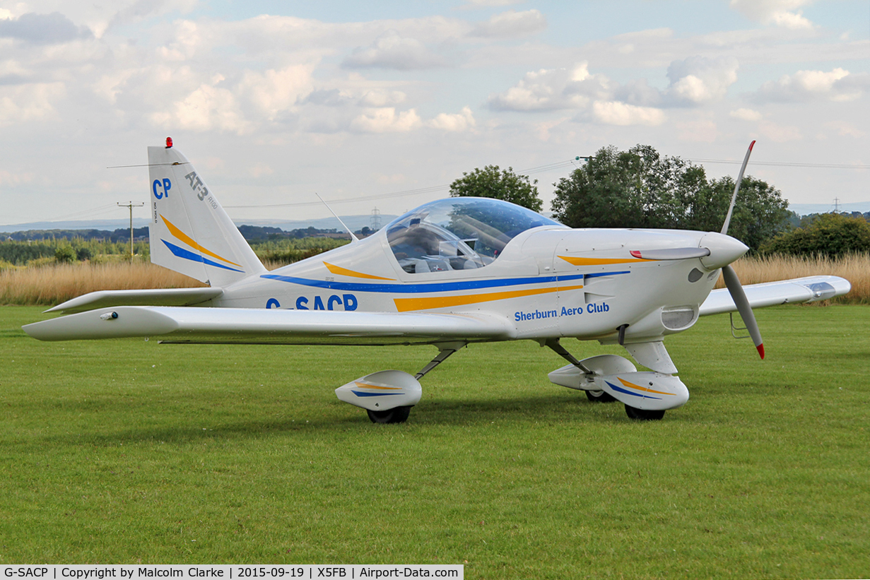 G-SACP, 2013 Aero AT-3 R100 C/N AT3-062, Aero AT-3 R100 at Fishburn Airfield, September 19th 2015.