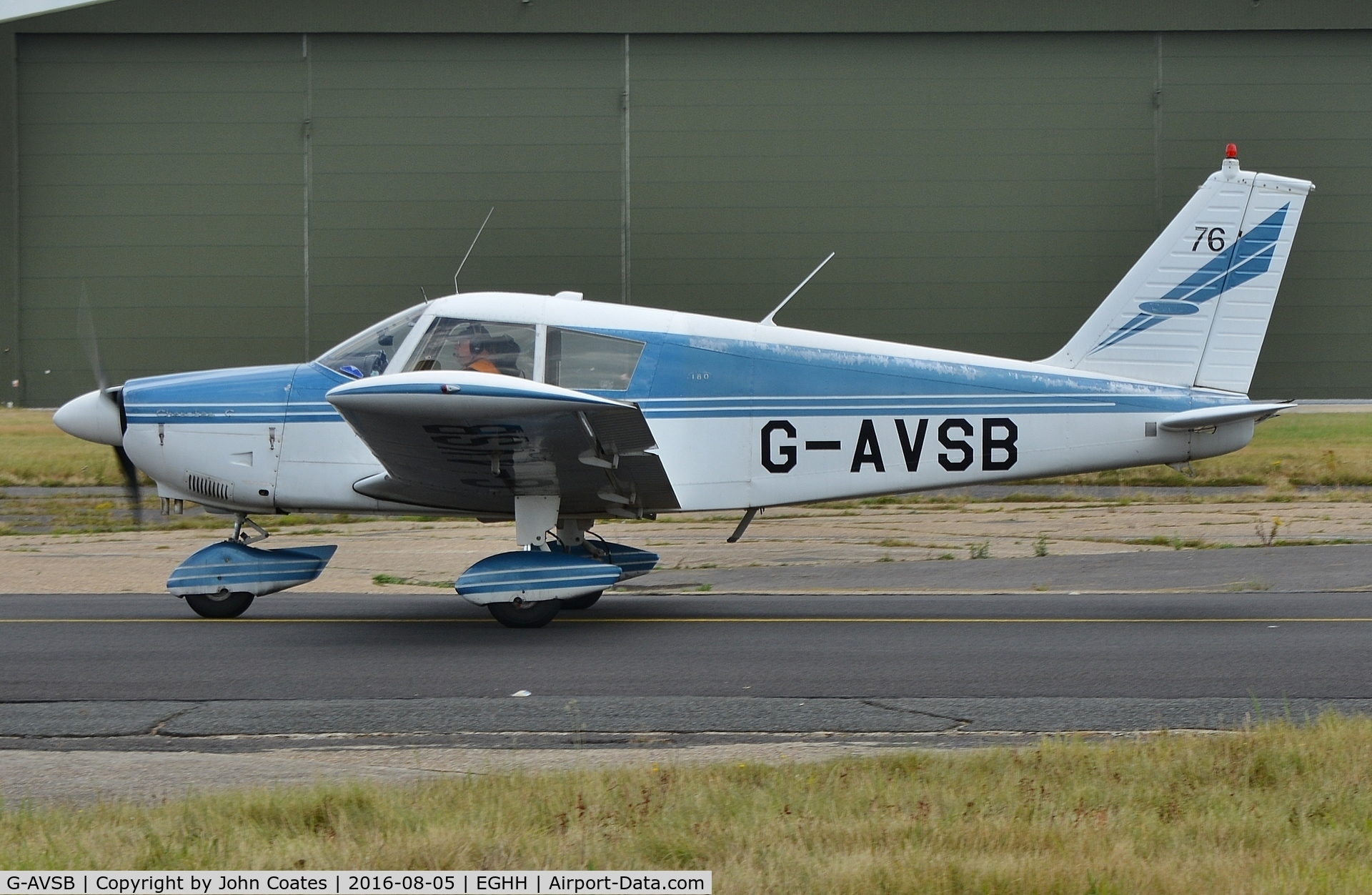 G-AVSB, 1967 Piper PA-28-180 Cherokee C/N 28-4191, Arriving at Airtime
