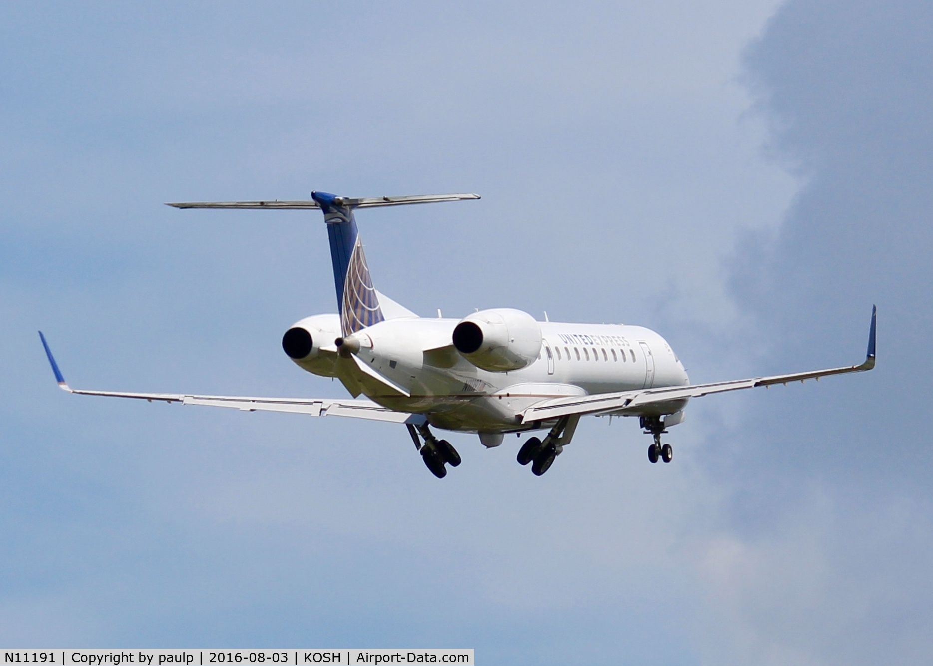N11191, 2005 Embraer ERJ-145XR (EMB-145XR) C/N 14500935, At Shreveport Regional. Maintenance flight.