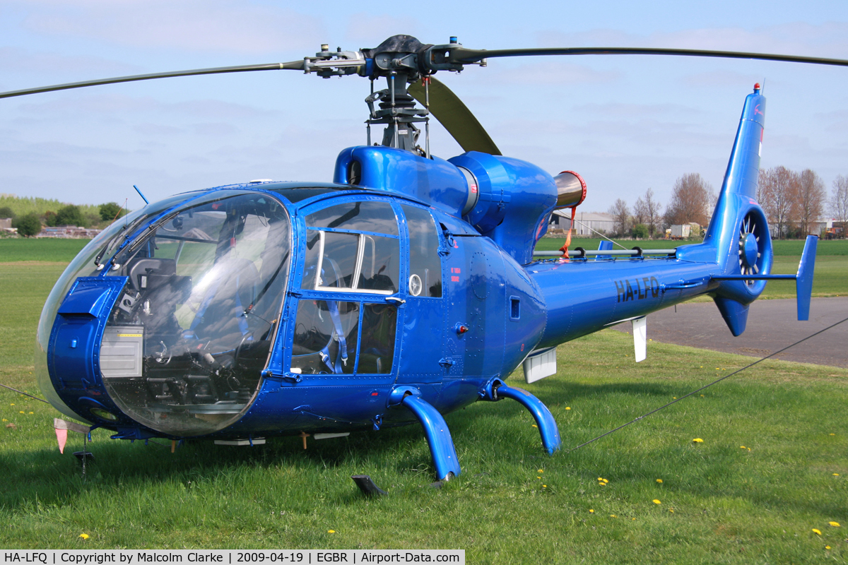 HA-LFQ, 1980 Aerospatiale SA-342L Gazelle C/N 1854, Aerospatiale SA-342L Gazelle, Breighton Airfield April 2009.