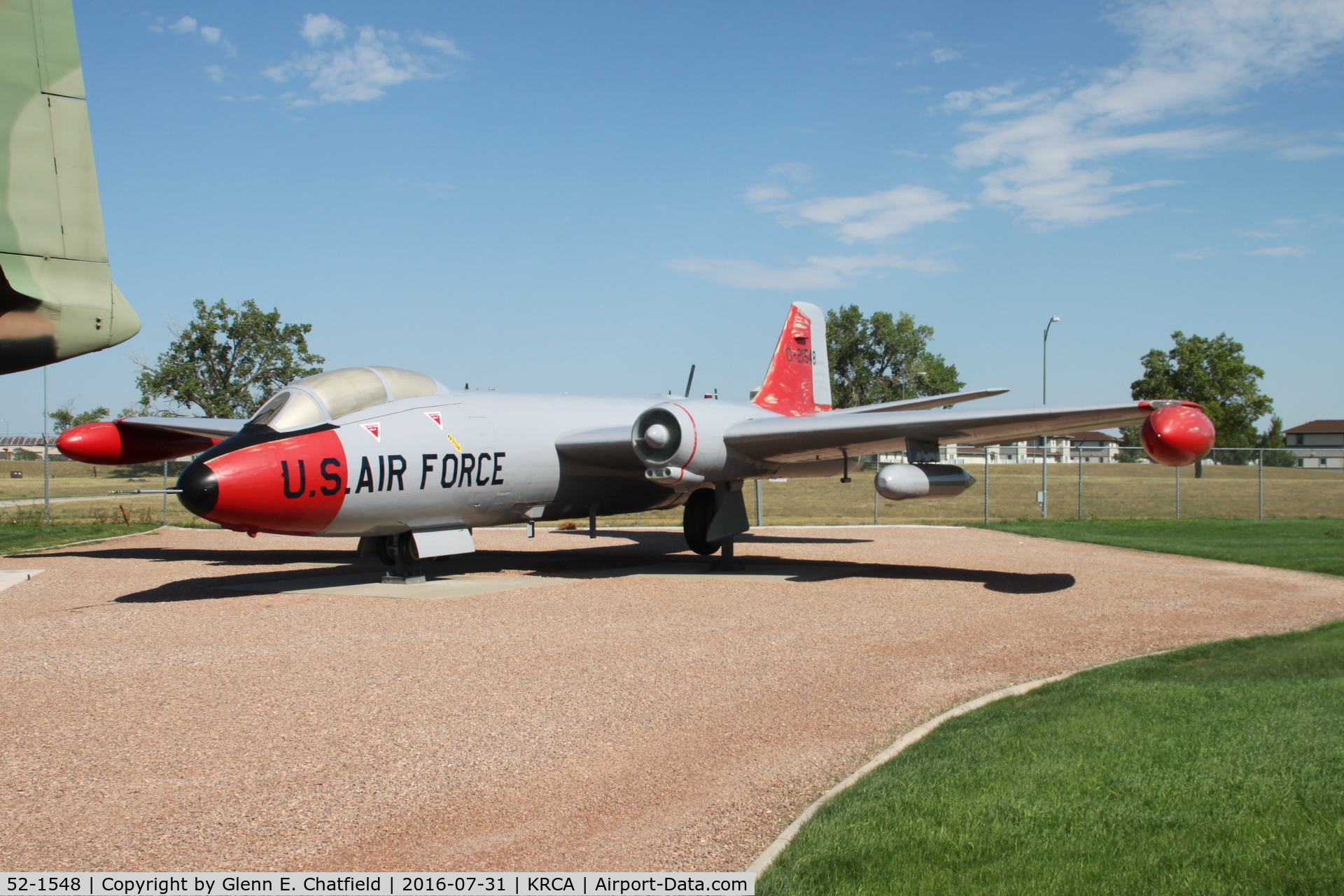 52-1548, 1952 Martin EB-57B Canberra C/N 131, At the South Dakota Air & Space Museum