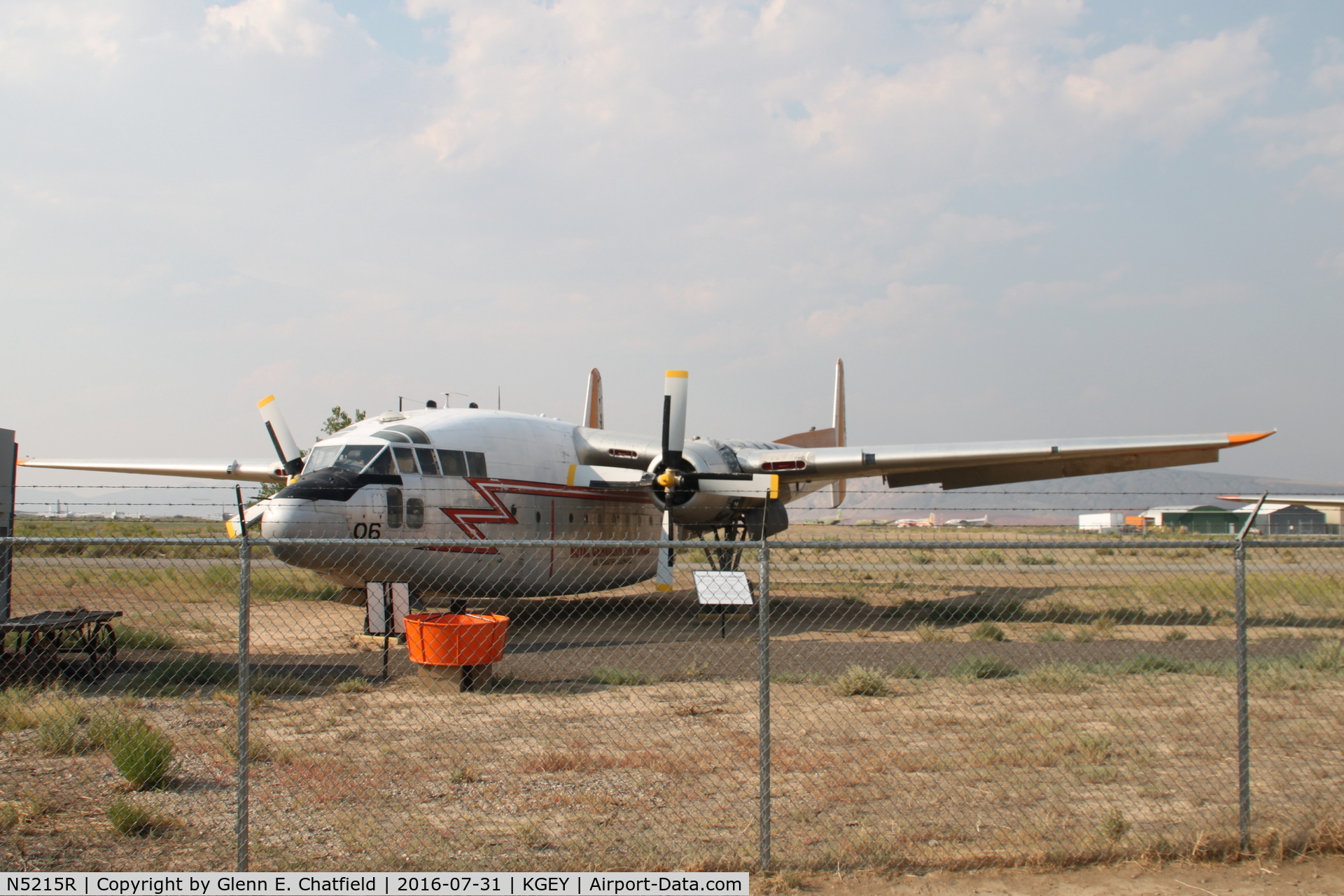 N5215R, 1968 Fairchild C-119G Flying Boxcar C/N 10773, With the Museum of Aerial Firefighting