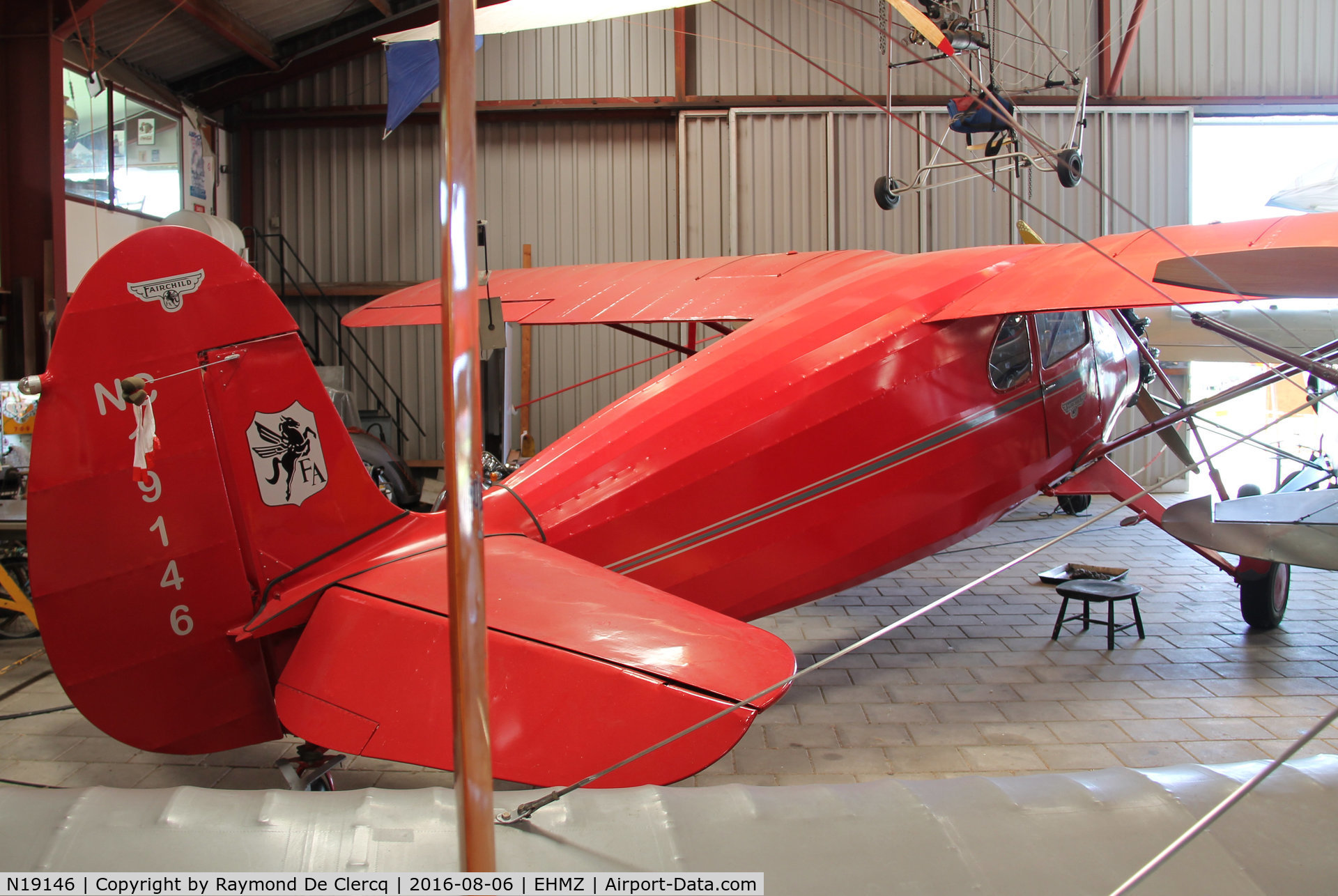 N19146, 1937 Fairchild 24 G C/N 2994, Gyrocopter & old aircraft museum.