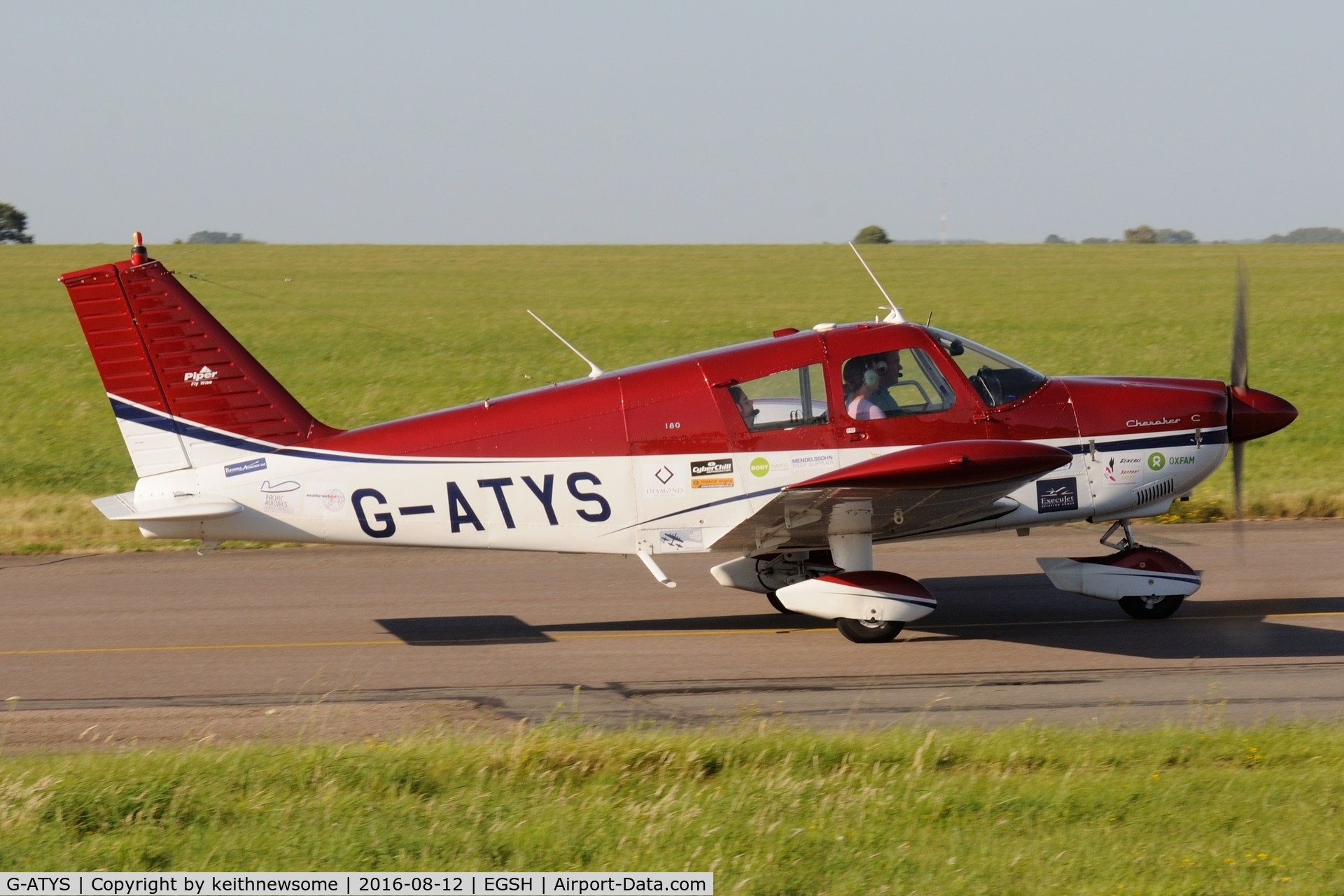 G-ATYS, 1966 Piper PA-28-180 Cherokee C/N 28-3296, Nice Visitor.