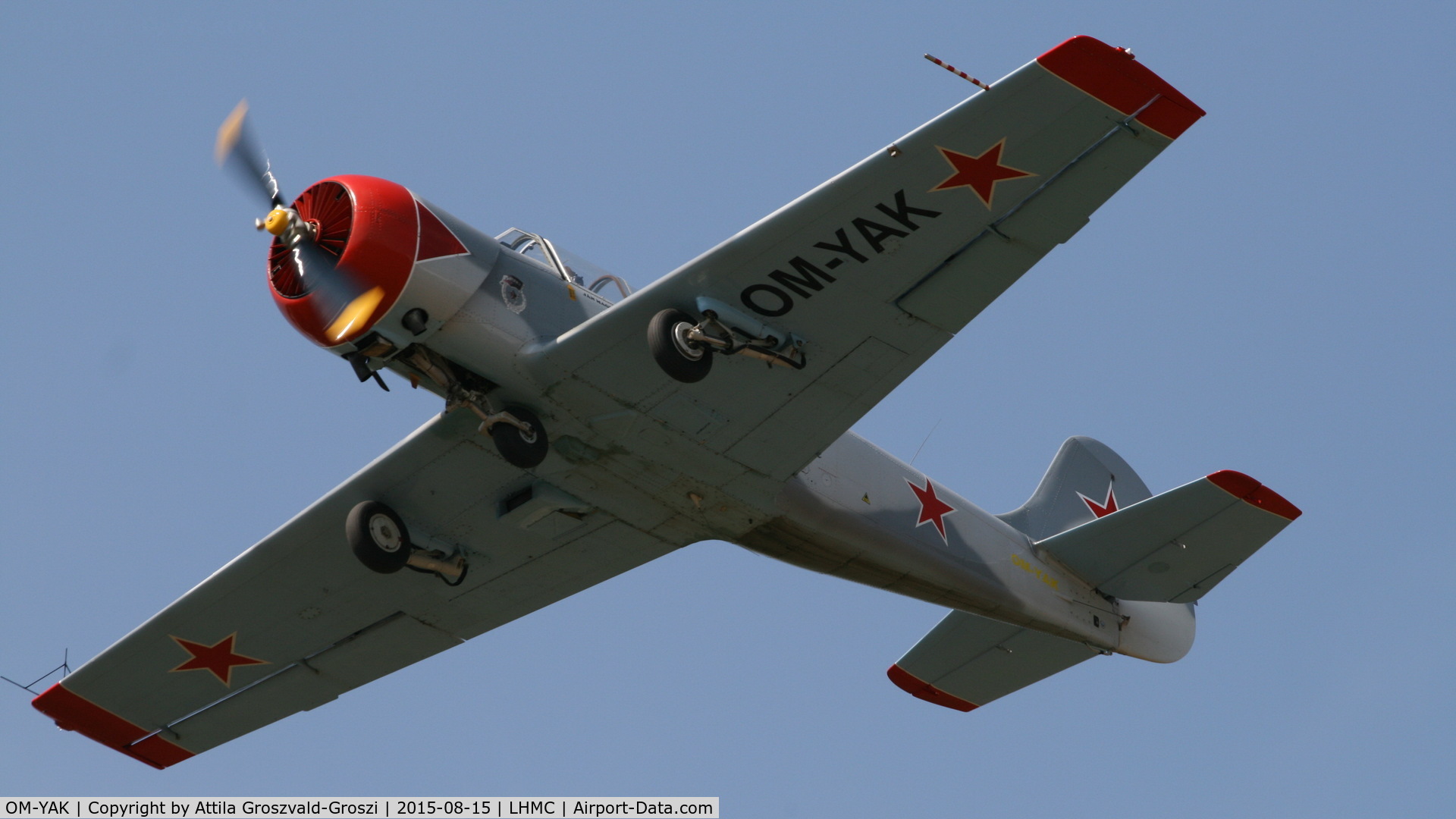 OM-YAK, 1996 Yakovlev (Aerostar) Yak-52 C/N 9611910, Miskolc Airport - Airshow 2015 - Flight Simulation War