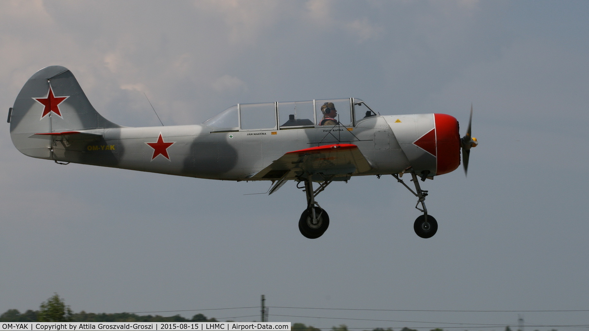 OM-YAK, 1996 Yakovlev (Aerostar) Yak-52 C/N 9611910, Miskolc Airport - Airshow 2015 - demonstration flights