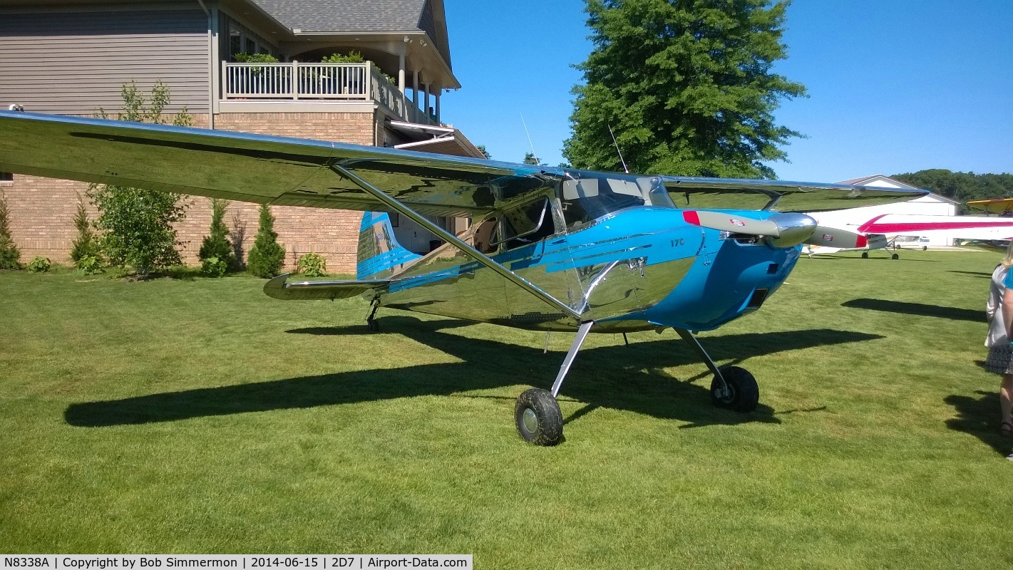 N8338A, 1952 Cessna 170B C/N 25190, Father's Day fly-in at Beach City, Ohio