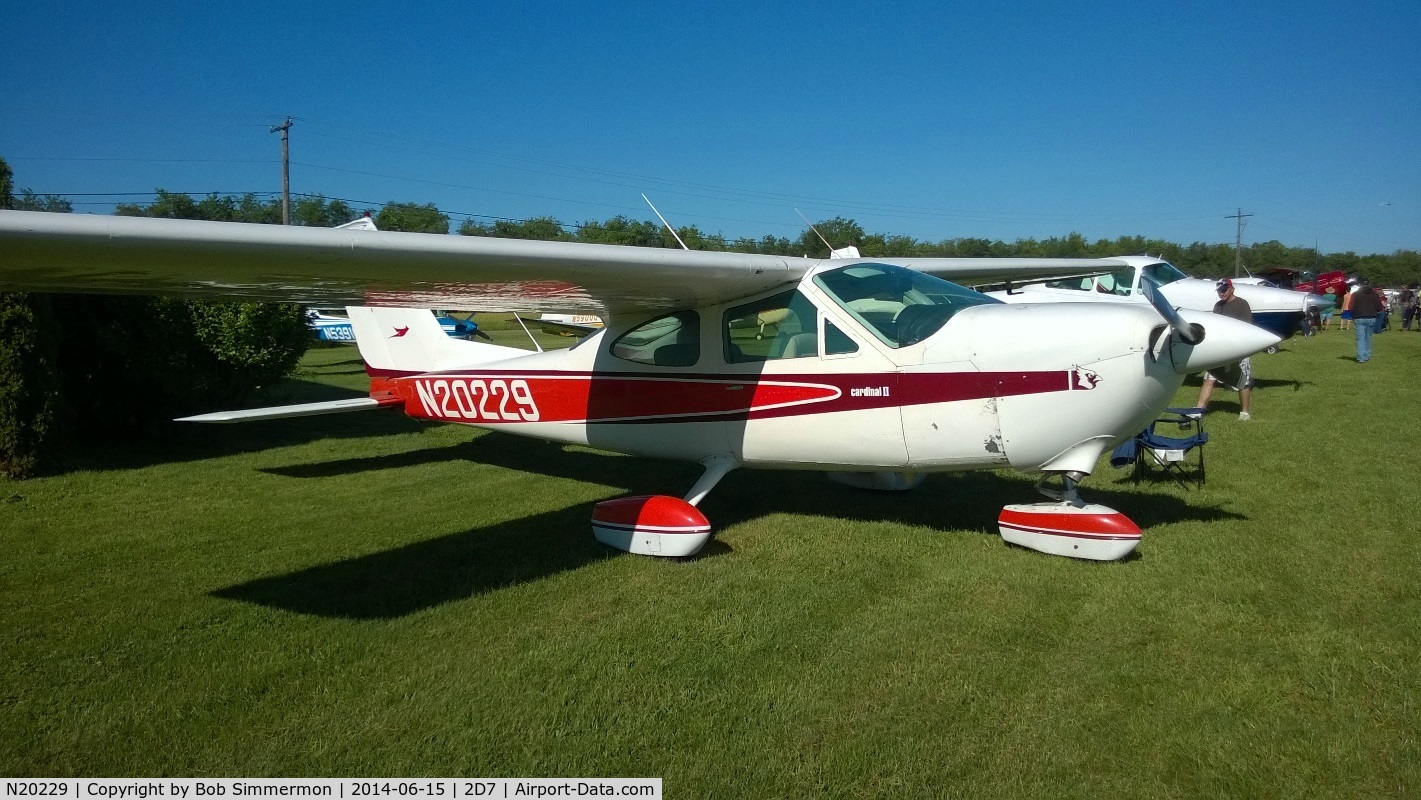 N20229, Cessna 177B Cardinal C/N 17702649, Father's Day fly-in at Beach City, Ohio