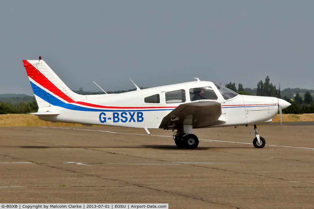 G-BSXB, 1984 Piper PA-28-161 Cherokee Warrior II C/N 28-8416125, Piper PA-28-161 at Duxford Airfield, July 1st 2013.