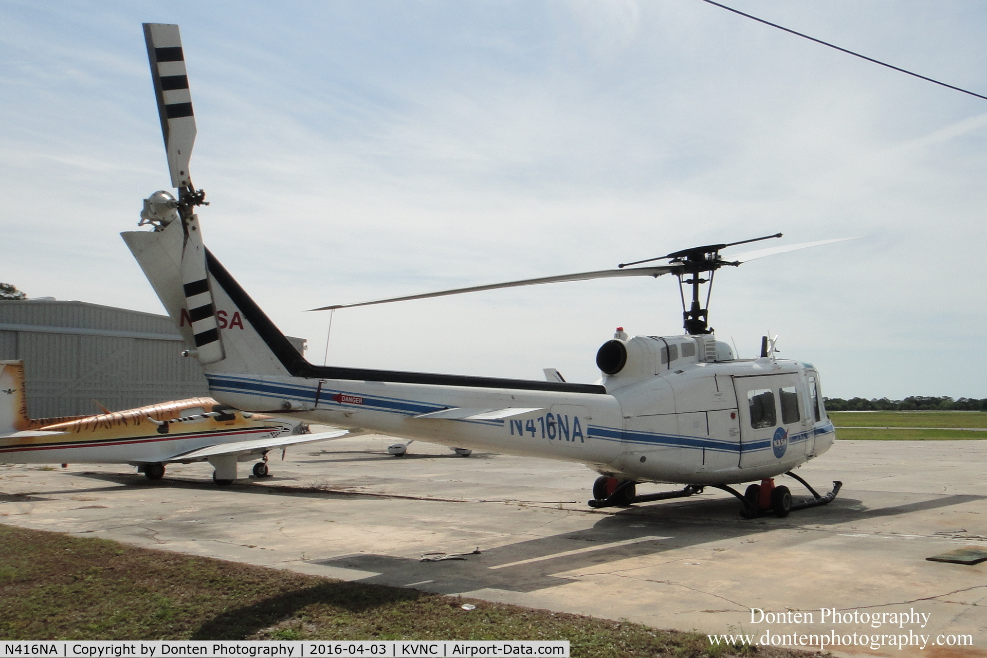 N416NA, Bell UH-1B C/N 622064, NASA UH-1 Iroquois (N416NA) sits on the ramp at Venice Municipal Airport