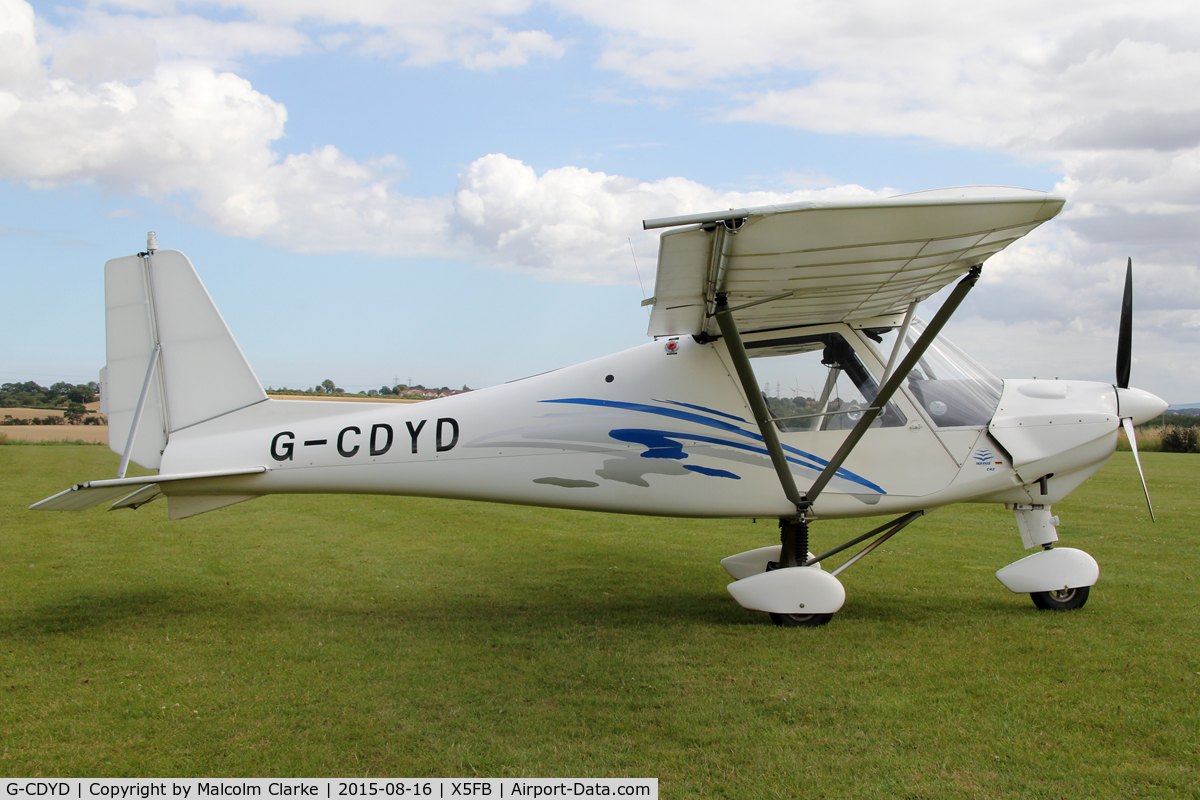 G-CDYD, 2006 Comco Ikarus C42 FB80 C/N 0604-6812, Ikarus C42 FB80 at Fishburn Airfield, August 16th 2015.