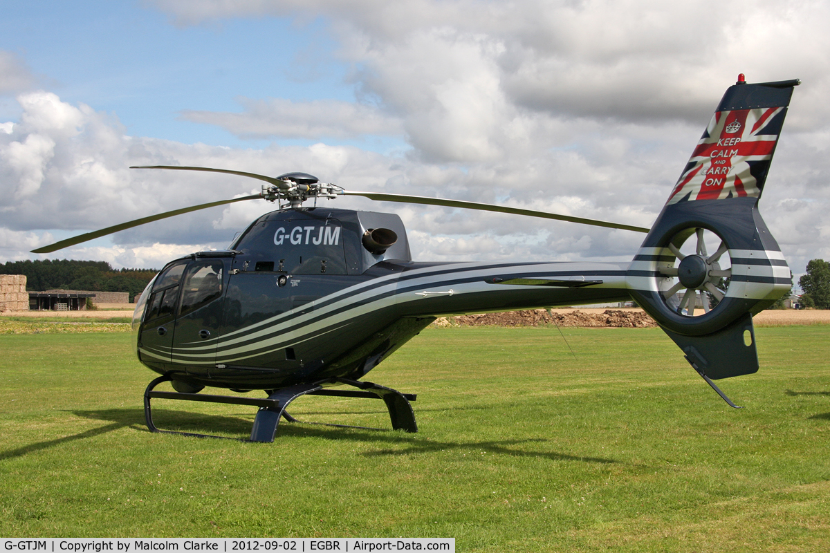 G-GTJM, 2006 Eurocopter EC-120B Colibri C/N 1428, Eurocopter EC-120B Colibri at The Real Aeroplane Club's Wings & Wheels weekend, Breighton Airfield, September 2012.