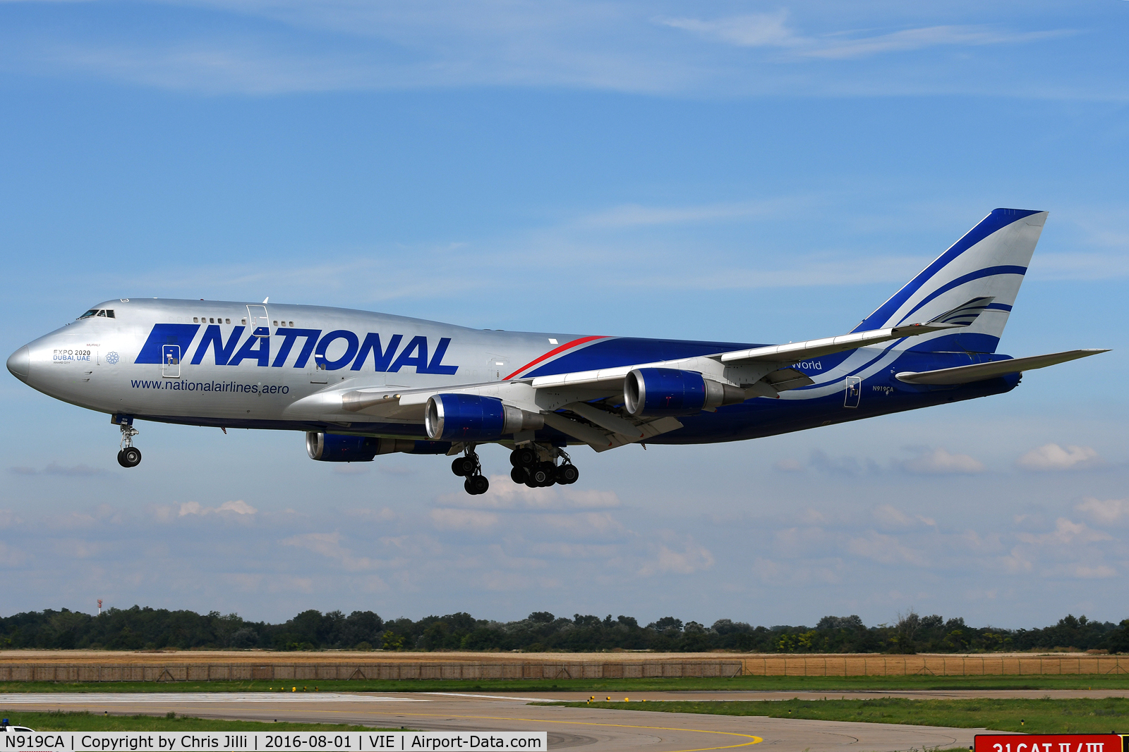 N919CA, 1991 Boeing 747-428M(BCF) C/N 25302, National Cargo