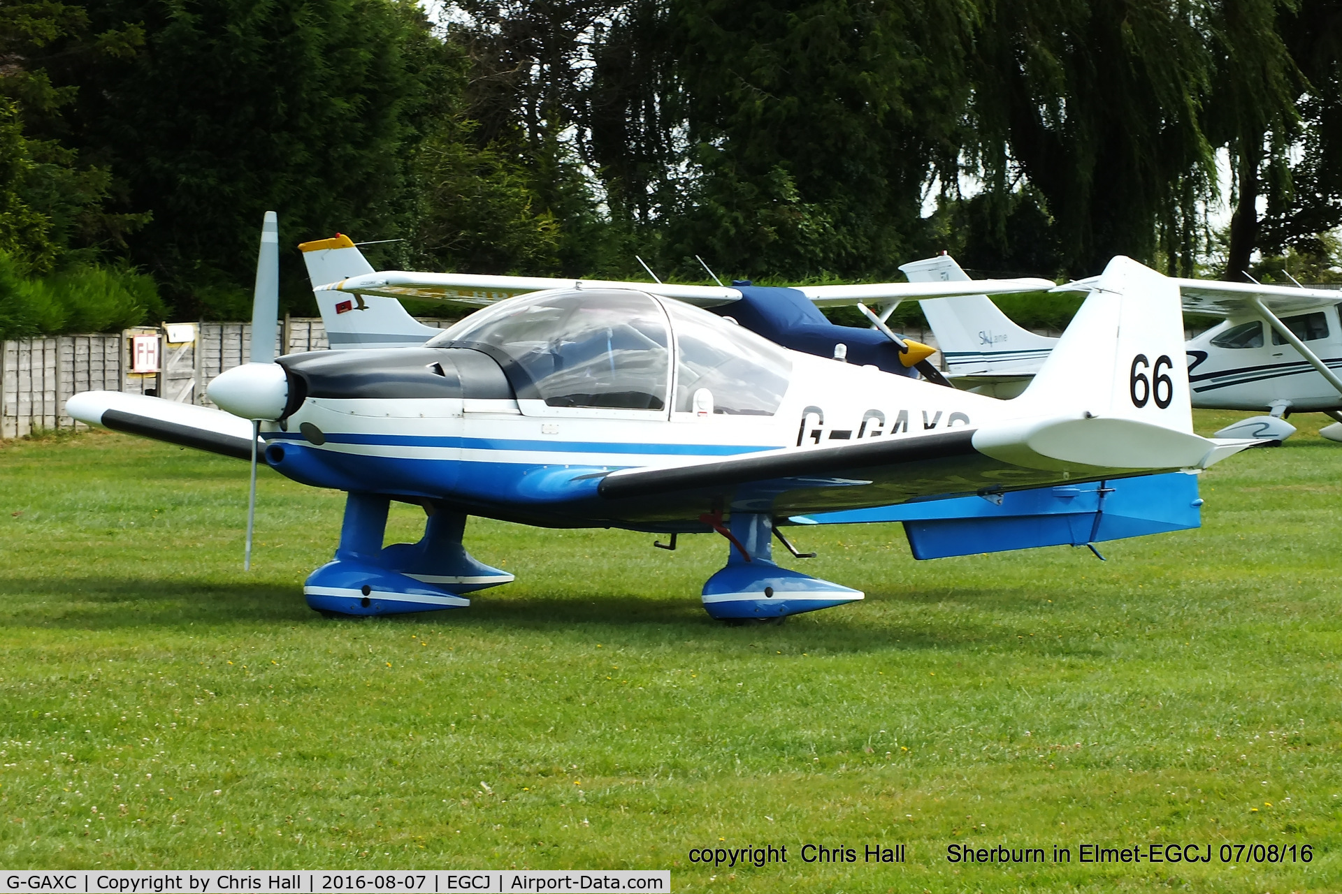 G-GAXC, 1978 Robin R-2160 Alpha Sport C/N 144, at the Royal Aero Club (RRRA) Air Race, Sherburn in Elmet