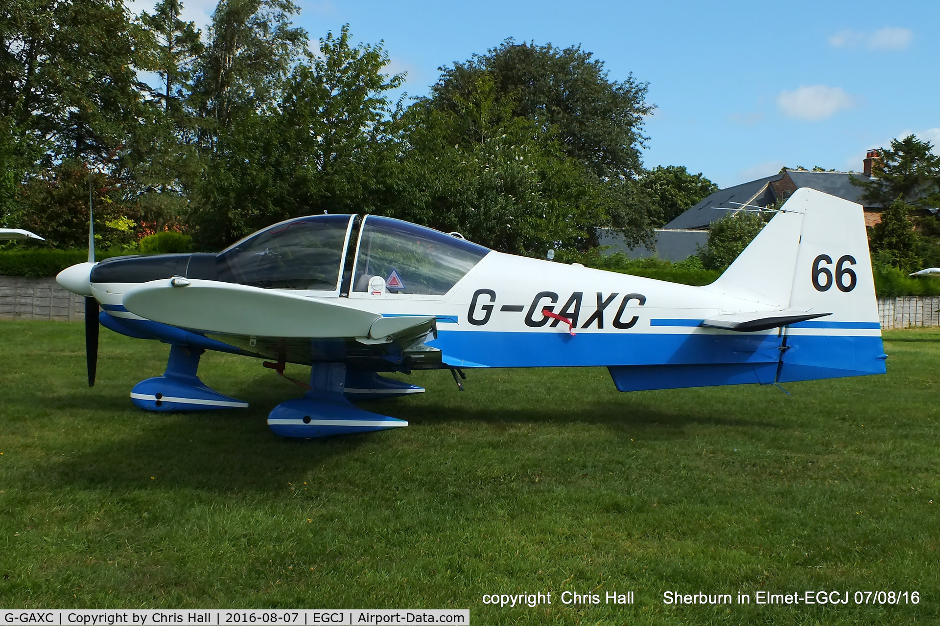 G-GAXC, 1978 Robin R-2160 Alpha Sport C/N 144, at the Royal Aero Club (RRRA) Air Race, Sherburn in Elmet