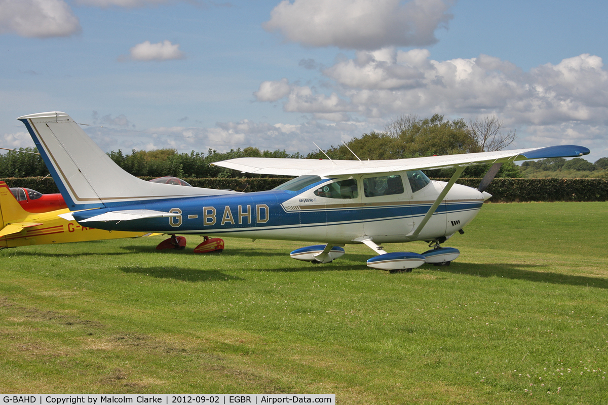 G-BAHD, 1972 Cessna 182P Skylane Skylane C/N 18261501, Cessna 182P Skylane at The Real Aeroplane Company's Wings & Wheels Weekend, Breighton Airfield, September 2nd 2012'
