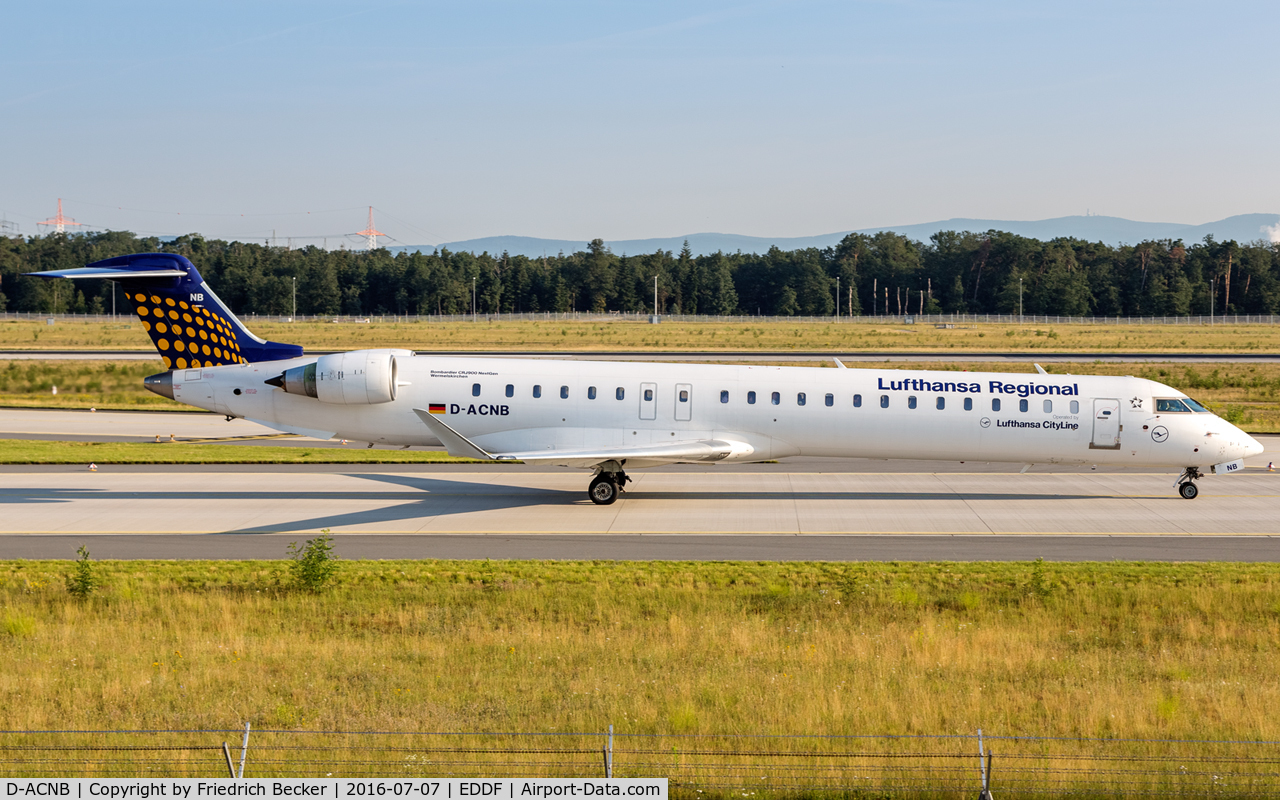 D-ACNB, 2009 Bombardier CRJ-900ER (CL-600-2D24) C/N 15230, taxying to the gate