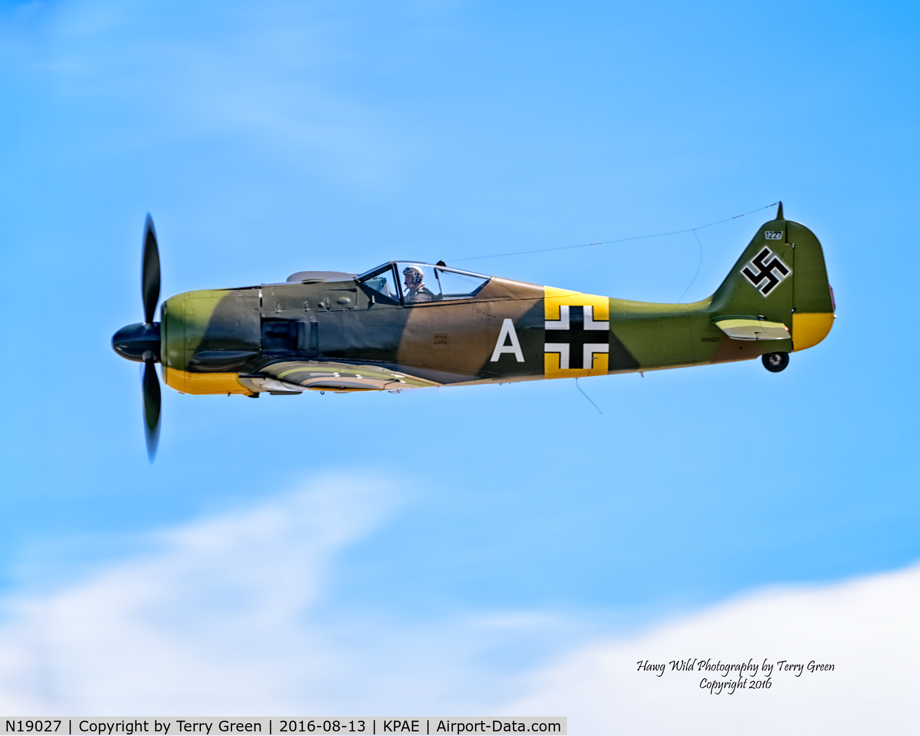 N19027, Focke-Wulf Fw-190A-5/U3 C/N 0151227, Paine Field Airport