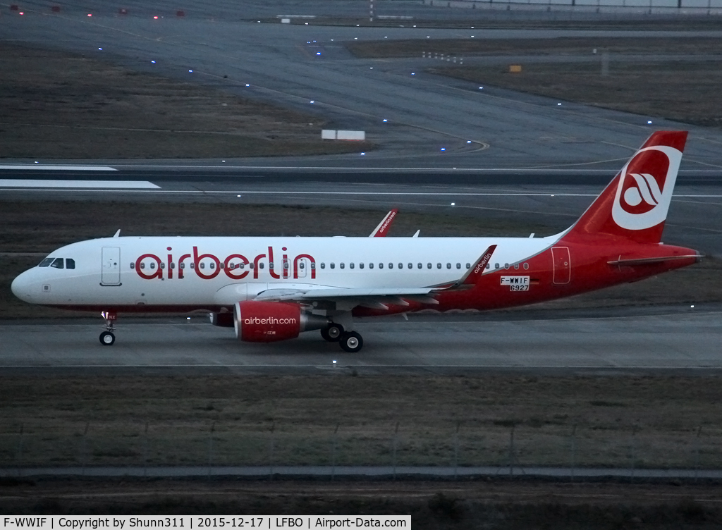 F-WWIF, 2015 Airbus A320-214 C/N 6927, C/n 6927 - To be D-ABNX