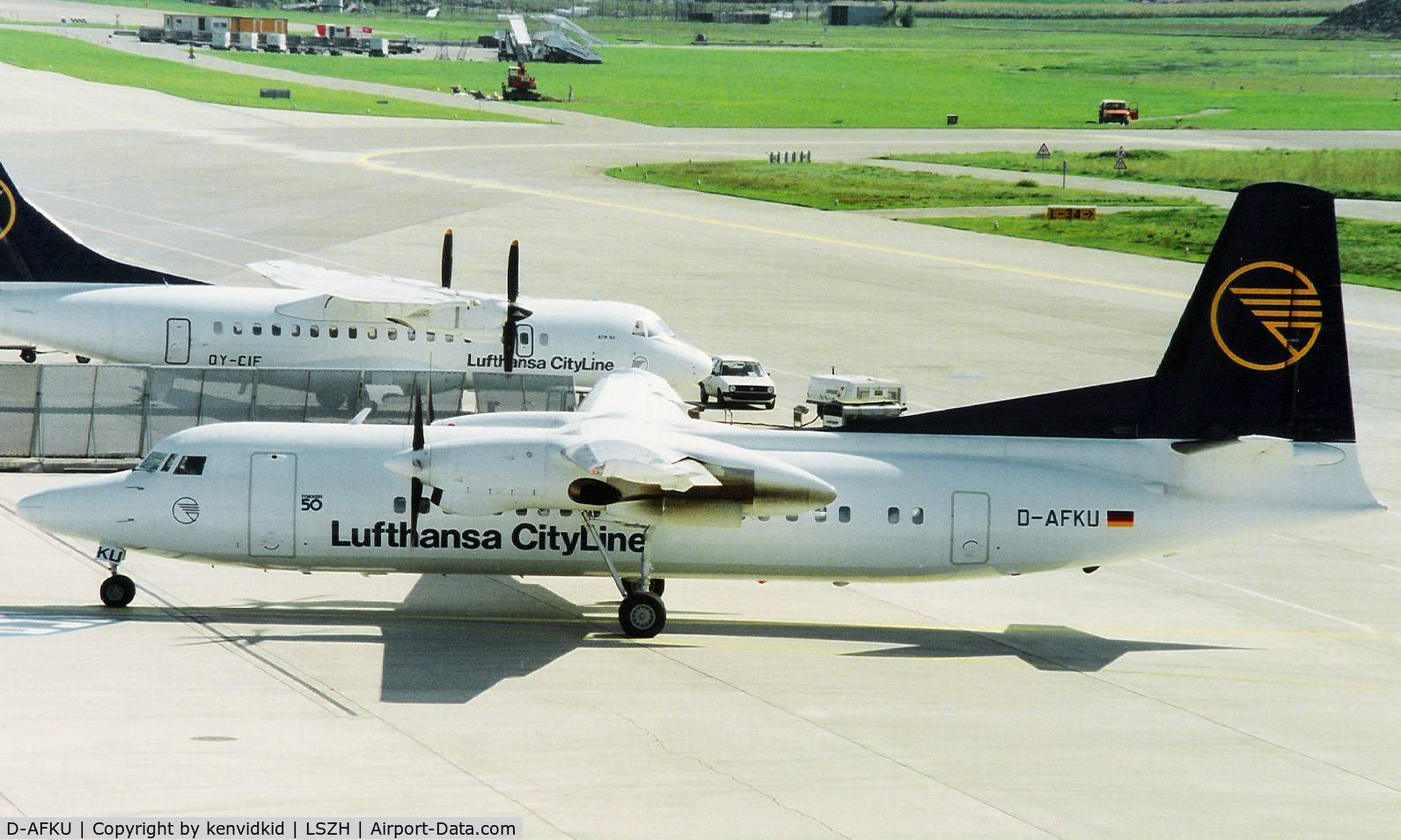 D-AFKU, 1991 Fokker 50 C/N 20236, Lufthansa CityLine